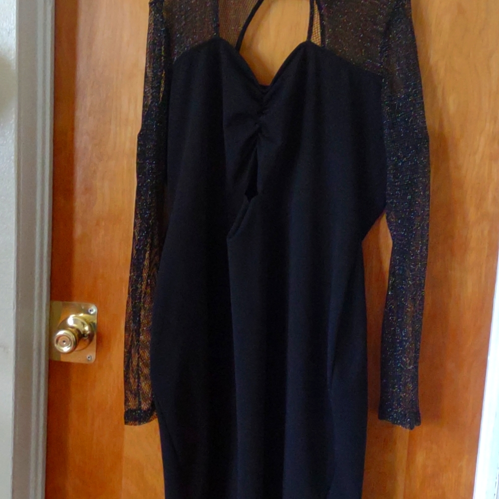 Mesh double key hole dress